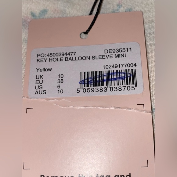 Missguided Women Floral Mini Dress Milkmaid Babydoll Fairy‎ Prairie Dainty NEW 6 - Picture 9 of 9